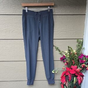 Athleta City Stripe Gray Lightweight Jogger Pants 0
